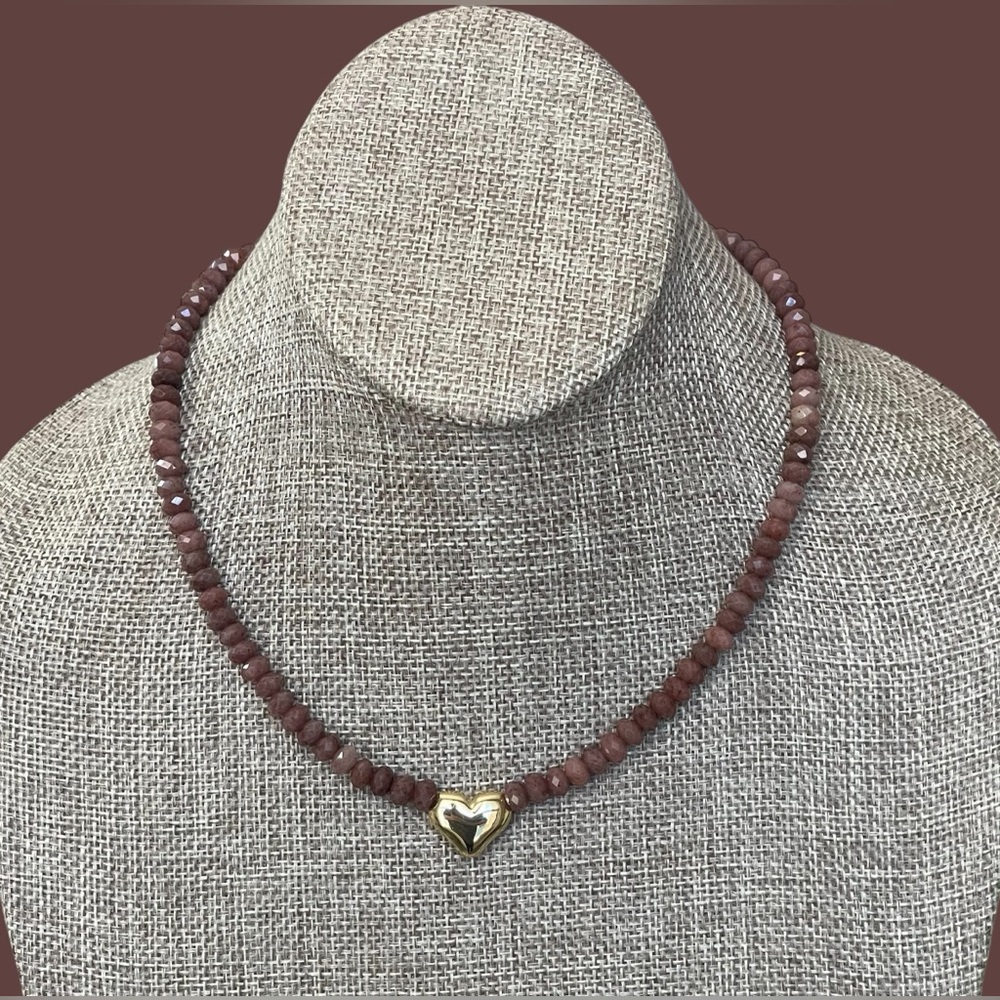 The Emberly Necklace: Micro-faceted Purple Aventurine